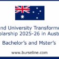 Bond University Transformer Scholarship 2025-26 in Australia