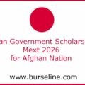 Japan Government Scholarship Mext 2026 for Afghan Nation