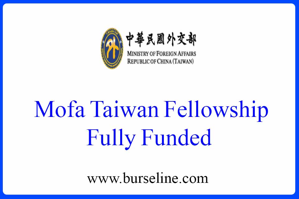 Mofa Taiwan Fellowship Fully Funded