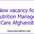 New vacancy for Nutrition Manager at Care Afghanistan
