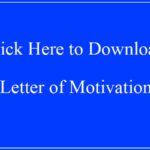Sample of Letter of Motivation