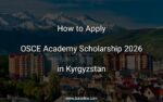 How to apply for the OSCE Kyrgyz Academy Scholarship