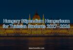 Hungary Stipendium Hungaricum 2026–2027 for Tunisian Students